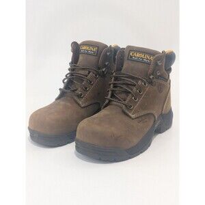 Carolina Shoe 6" Work Boot, Brown, 7 M